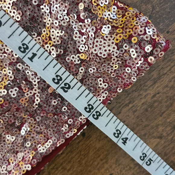 Red and Gold Sequin Dress - Picture 5 of 5